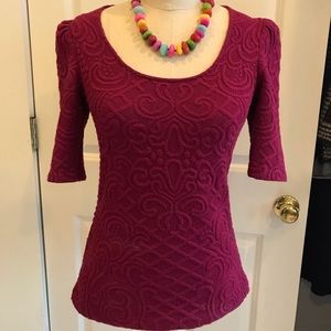 Anthropologie embroidered top